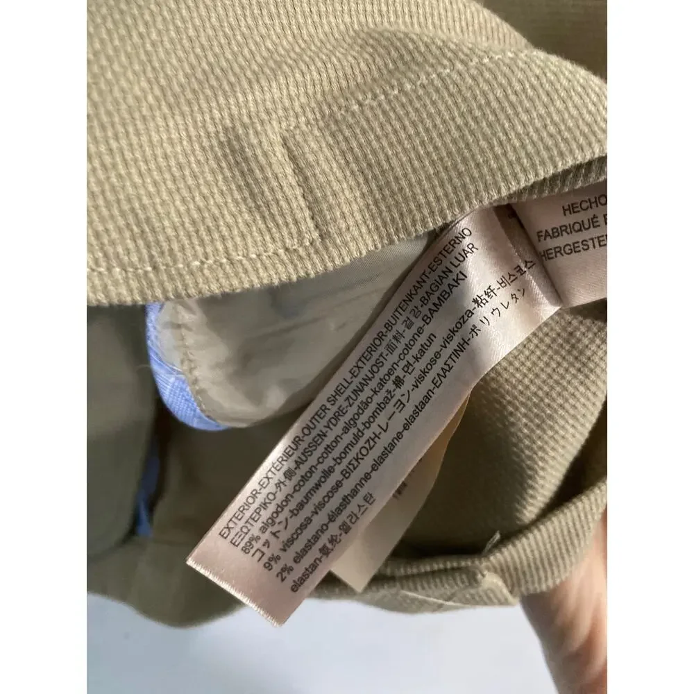 Massimo Dutti blazer NEW boys size 11-12 tan cotton classic preppy